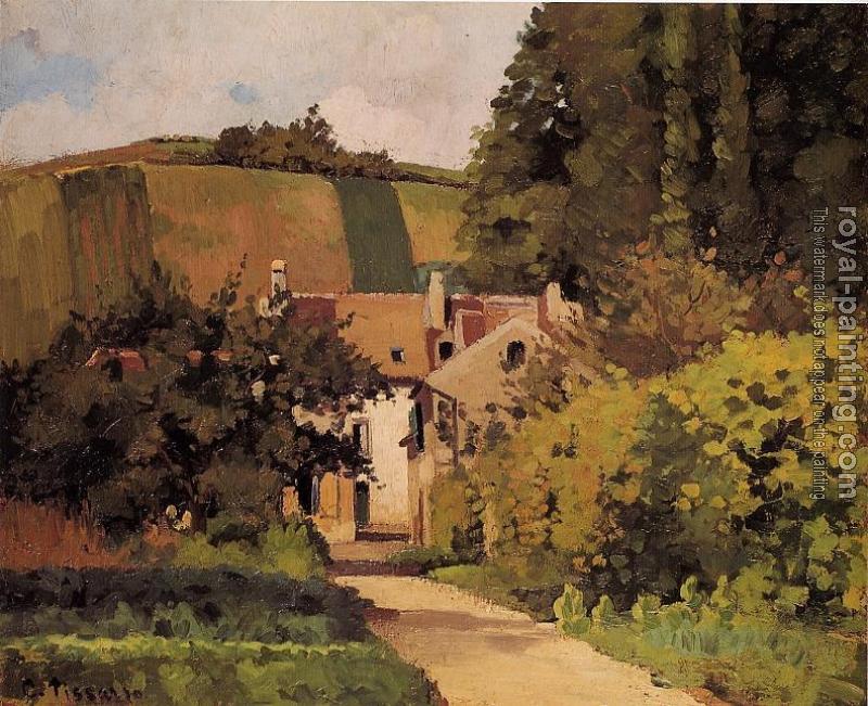 Camille Pissarro : Village Street, Pontoise Camille Pissarro : Village Street, Pontoise